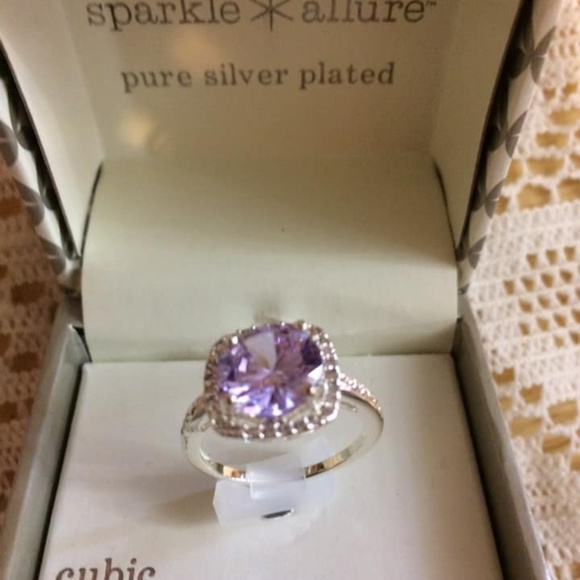 NWT in Box Sparkle Allure Silver Ring Size 7 - Picture 8 of 8